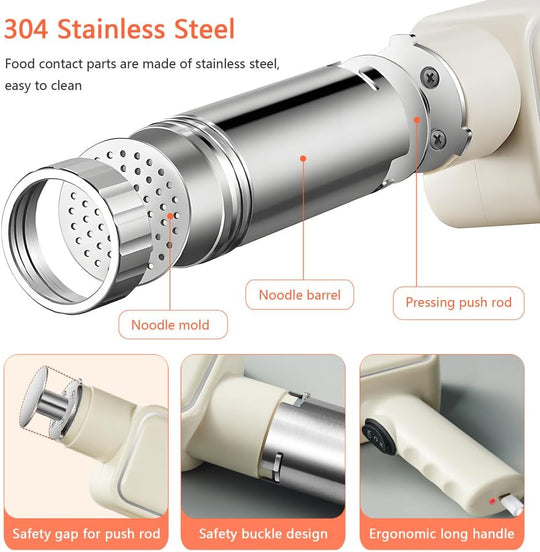 Kitchen Appliances Wireless Chargeable Portable Electric Small Handheld Automatic Noodles Making Machine