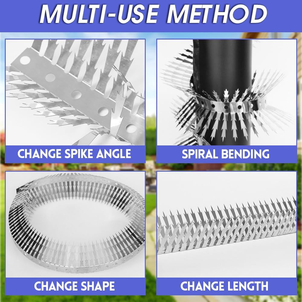 Outdoor Stainless Steel Garden Fence Spikes and Wall (MOQ 10 Sets)