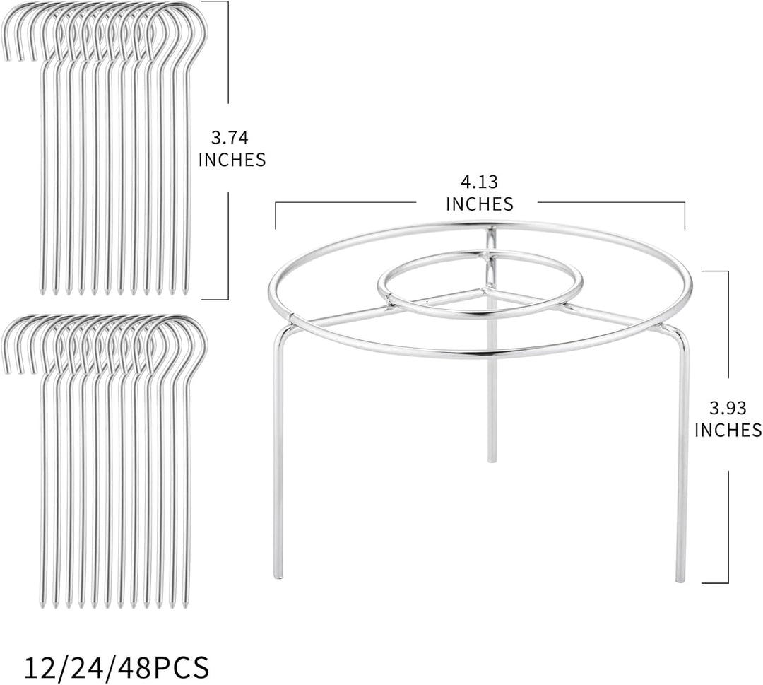 Vertical Grill Rack Detachable BBQ Circular Hanging