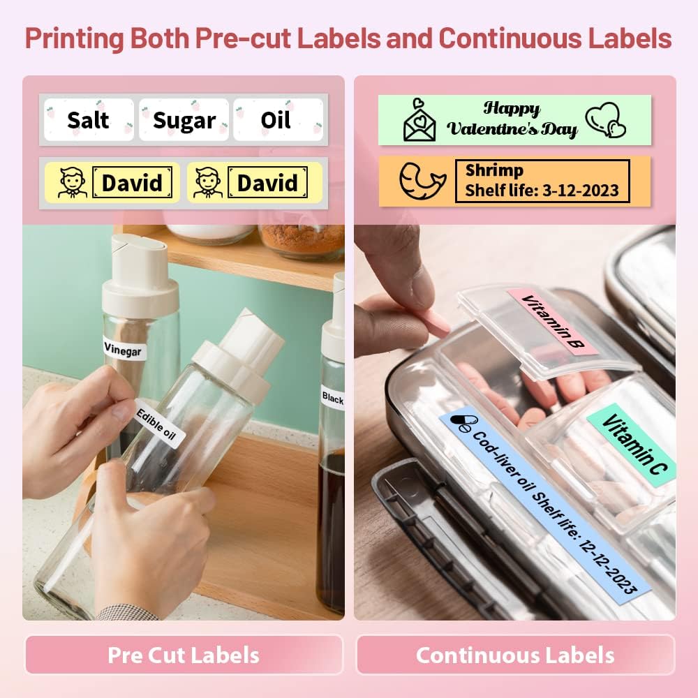Phomemo D30 Bluetooth Label Maker Machine with Tape – Mini Portable Label Printer for Home, School & Office (MOQ 10 Sets)