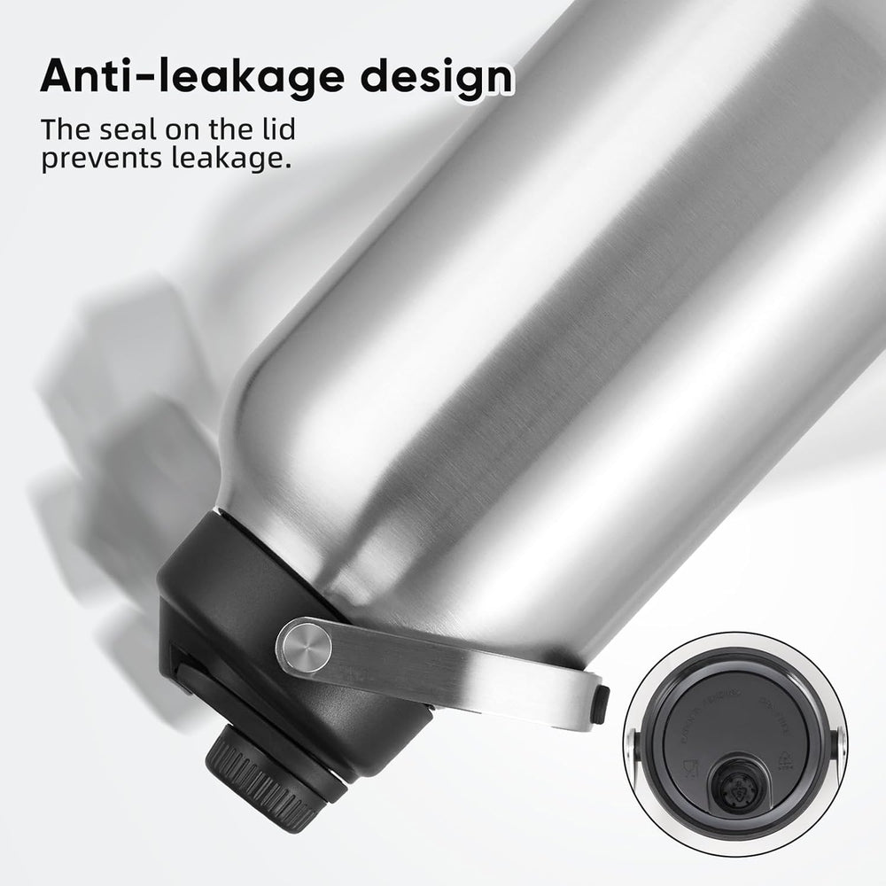 Stainless Steel 1 Gal Insulated Water Bottle For Hot & Cold Drinks (MOQ 10 Sets)