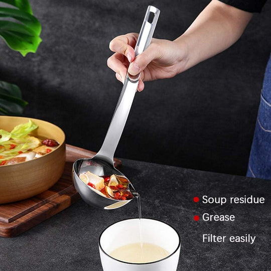 Stainless Steel Oil Separator Soup Ladle fat & Gravy (MOQ 10 Sets)