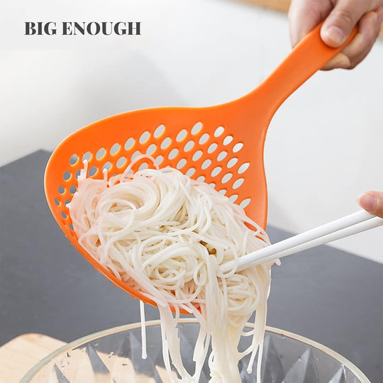 Food Strainer Scoop Colanders Slotted Pasta Spoon