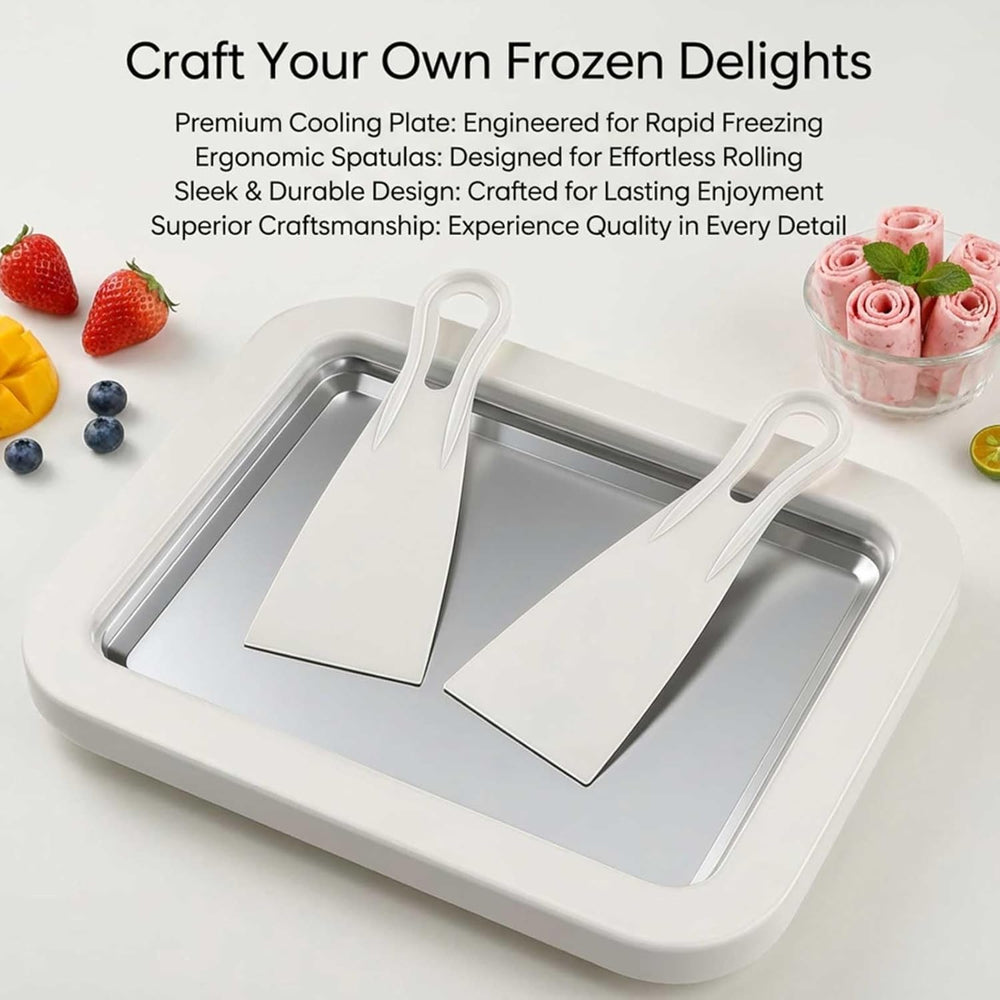 Stainless Steel Freezing Plate for Rolled Ice Cream (MOQ 10 sets)