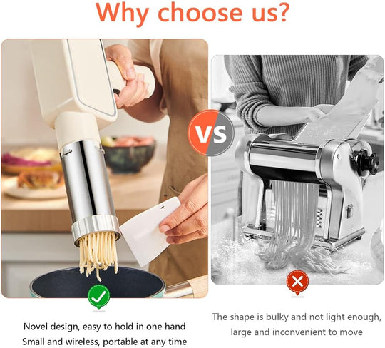 Kitchen Appliances Wireless Chargeable Portable Electric Small Handheld Automatic Noodles Making Machine