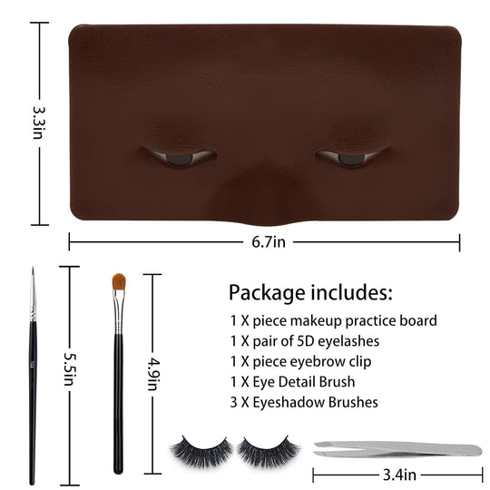 Professional Silicone 3D Eyebrow Eye Makeup Training Practice Skin Makeup Tool (MOQ 10 Sets)