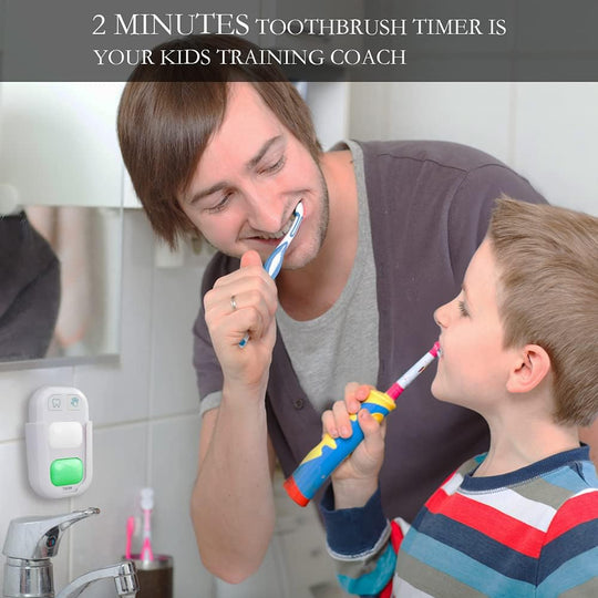 VIGOR Tooth Brushing & Hand Washing Timer for Kids – Wireless Stick-On Bathroom Training Coach with 2-Minute Brush Timer and 20-Second Wash Timer (MOQ 10 Sets)