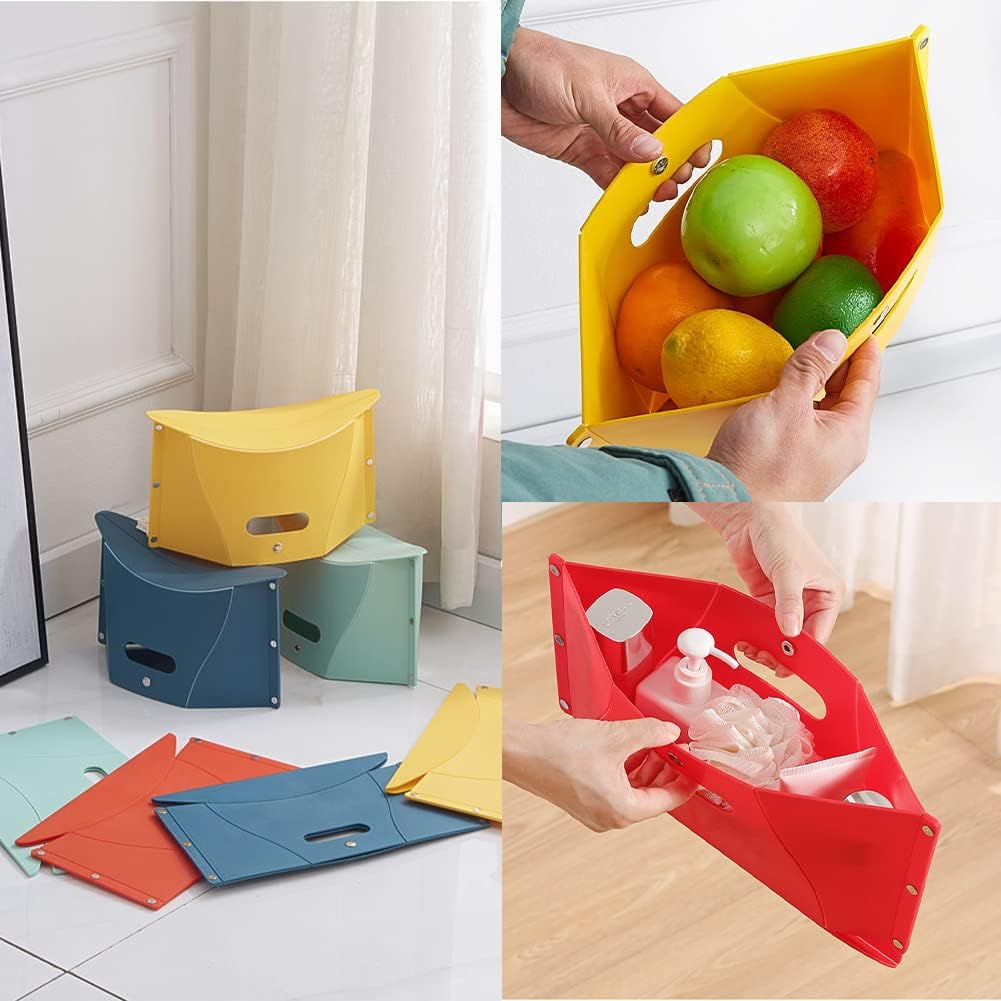 Multifunctional Portable Chair Home Travel Outdoor Portable Folding Stool Hand Basket Folding Stool (MOQ 10 Sets)