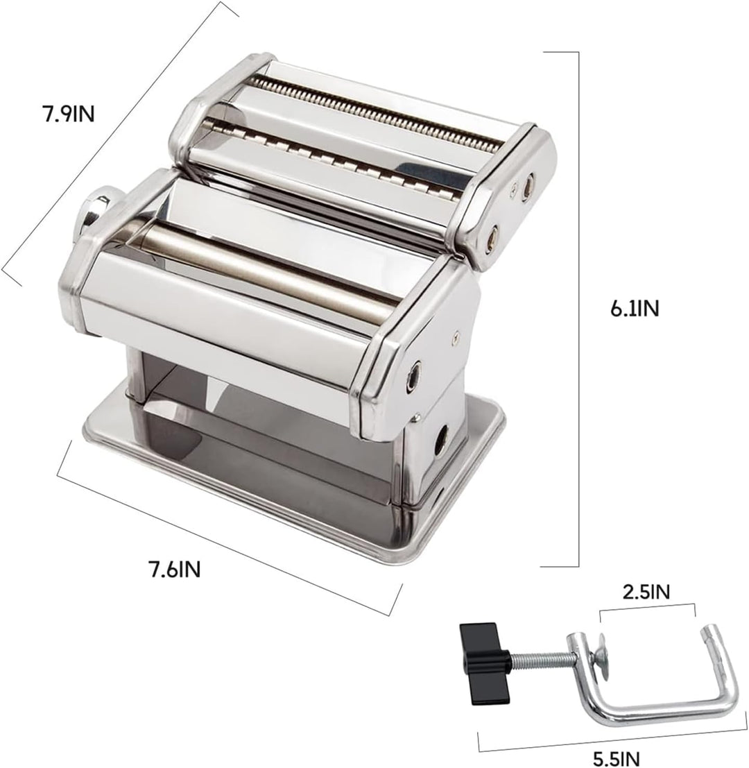 Household Fresh Manual Italy Pasta Maker Adjustable Settings