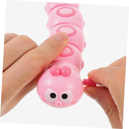 Wind-Up Caterpillar Toy - Mechanical Crawling Insect, Educational STEM Kids Toys for Toddlers (MOQ 10 Sets)