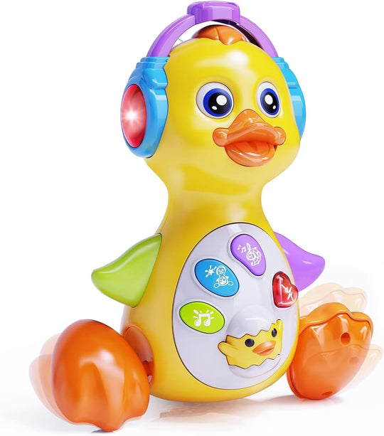 Musical Flapping Yellow Duck, Crawling Tummy Time (MOQ 10 Sets)