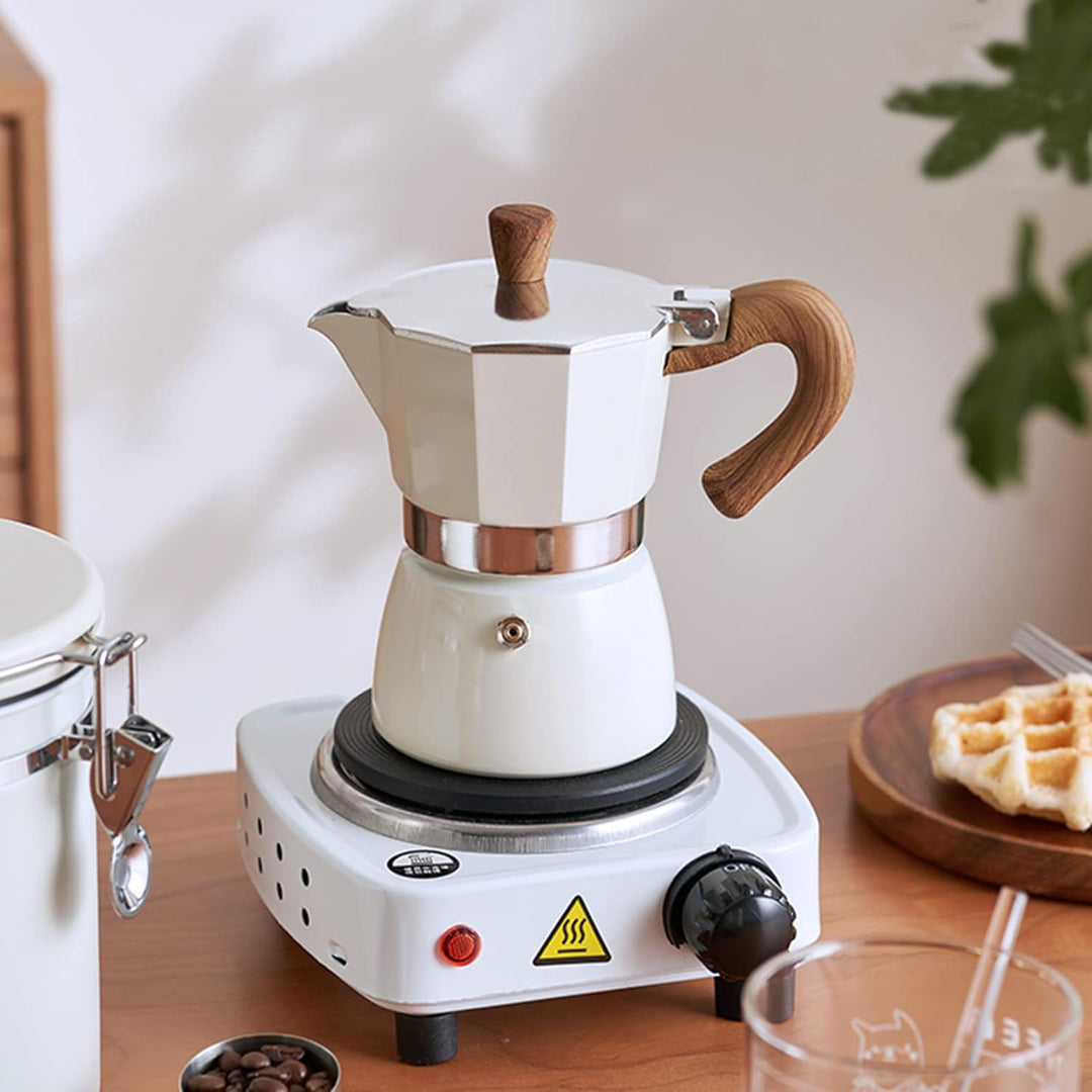 Classic Italian Style Moka Pot Single Valve Small Metal Coffee Maker