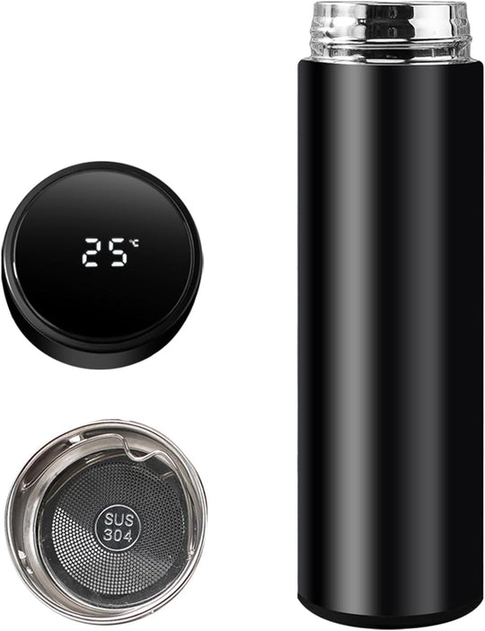 Steel Vacuum Flask,Travel Mug with Smart LCD Touch Screen, Keep Hot Or Cold