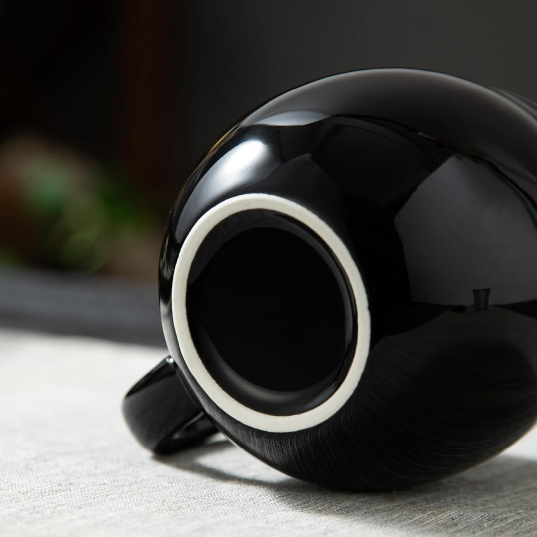 Ceramic Teacup with Infuser and Lid, Mug with Lid for Steeping (MOQ 10 Sets)