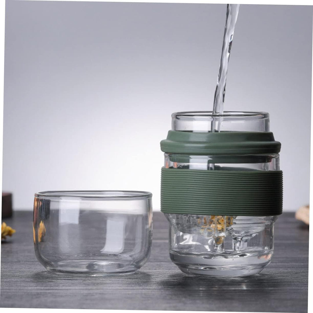 Portable Travel Tea Set with Carrying Case Glass Teapot and Infuser for Loose Leaf Tea (MOQ 10 Sets)