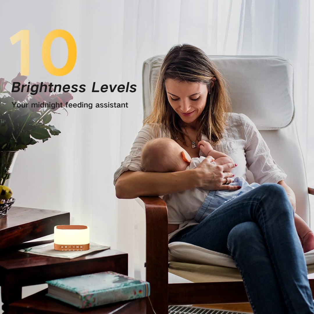 Sound Machine White Noise Machine with 25 Soothing Sounds 12 Colors Light with 10 Adjustable Levels (MOQ 10 Sets)