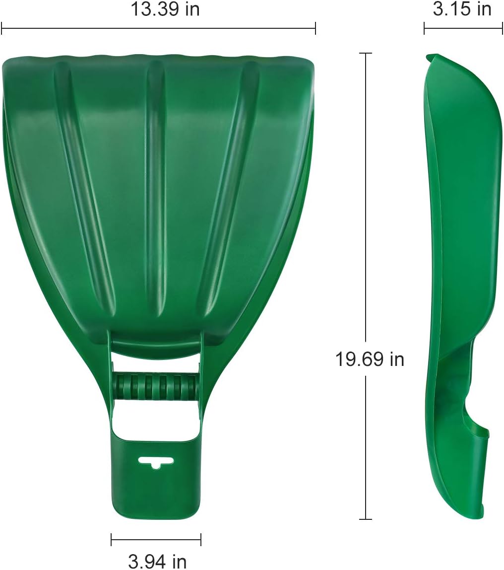 Large Leaf Scoops and Hand Rake Claw, Ergonomic Hand Held Garden Rake Grabbers for Picking up Leaves
