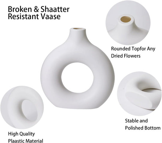 Aesthetic Boho Modern Small Round Cute Vases for Modern Minimalist Bohemian Decor (MOQ 10 sets)