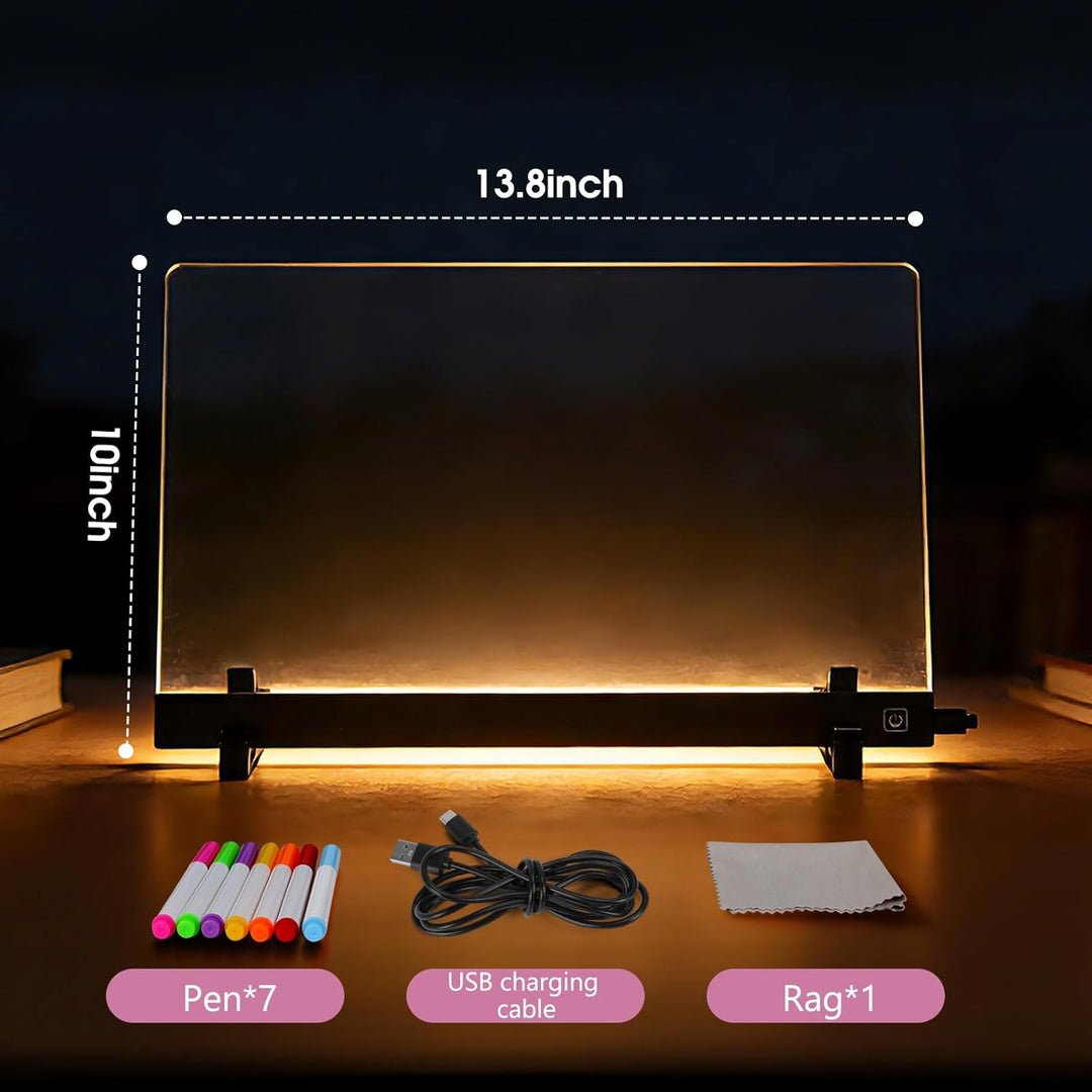 Creative Acrylic Luminous LED Message Board Light Up