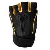 Black Fitness Gym Weight Lifting Gloves For men driving bike