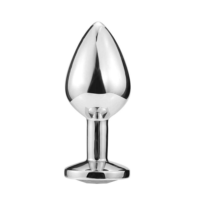 Round Butt Plug metal with stone - MOQ 10 Pcs VIGOR MARKET Round Butt Plug metal with stone - MOQ 10 Pcs VIGOR MARKET