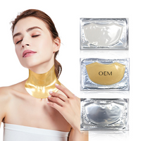 Gold 24k collagen neck mask sheet patch Moisturizer lifting anti wrinkle - MOQ 10 pcs