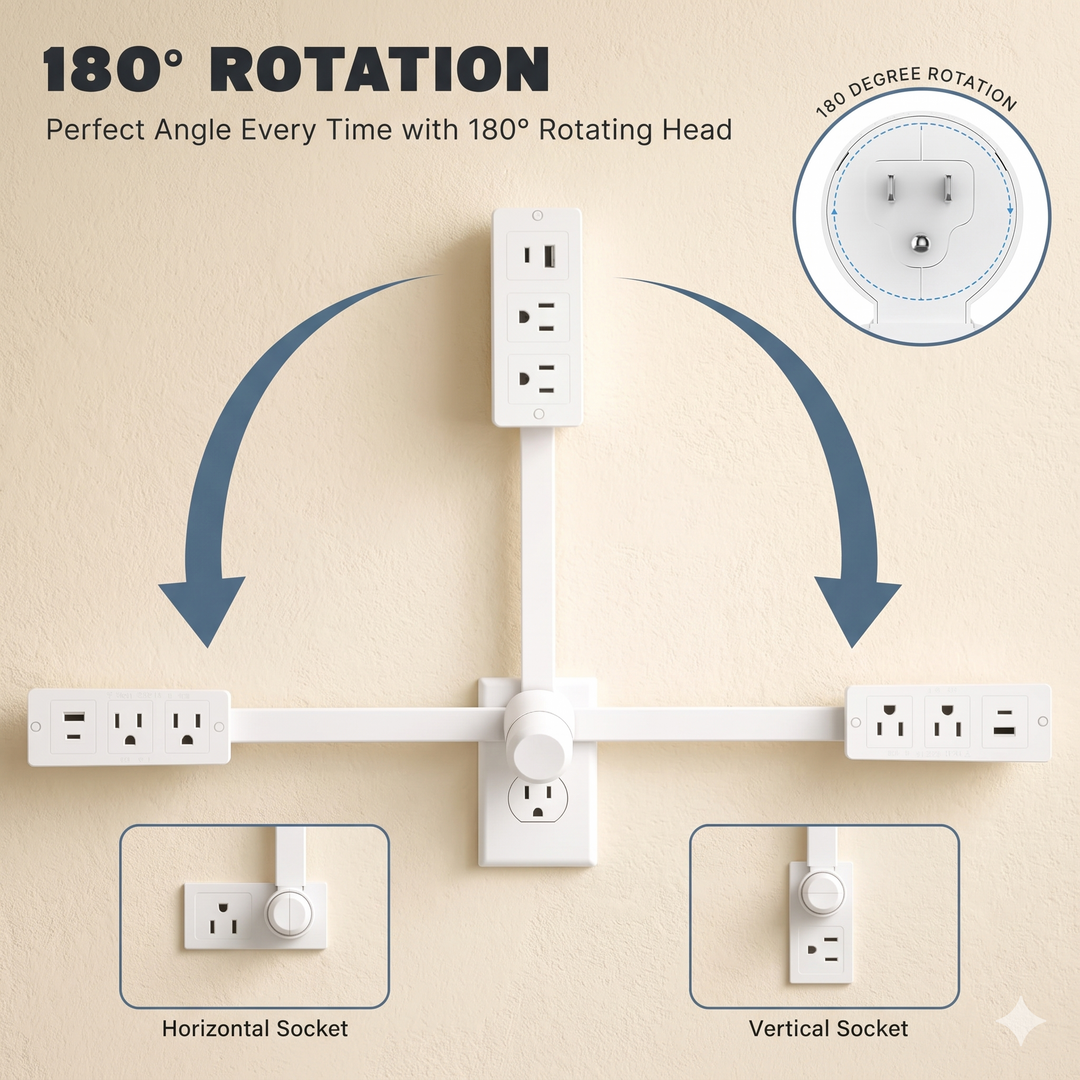 Electrical Outlet Extender Stick – Extendable Wall Outlet Extension for Hard-to-Reach Outlets, Safe & Easy Install for Home Renovation, Remodeling, and New Construction
