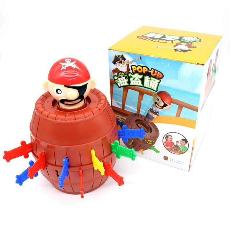 Pirate Barrel Game Pirate Funny Barrel Novelty Toy Bucket Lucky