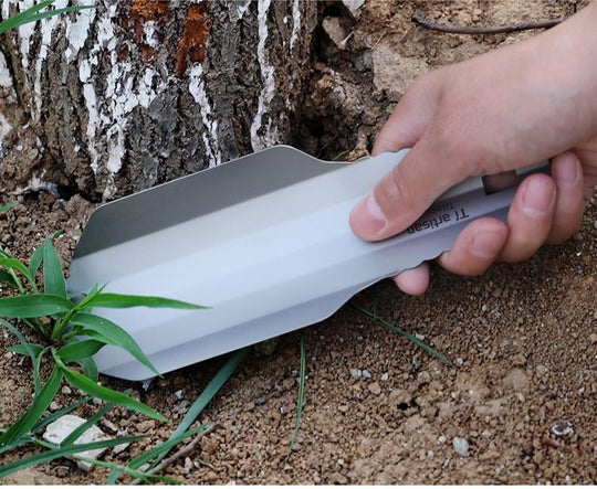 Ultralight Backpacking Trowel Titanium Shovel Hiking Trowel for Outdoor Campsite Use