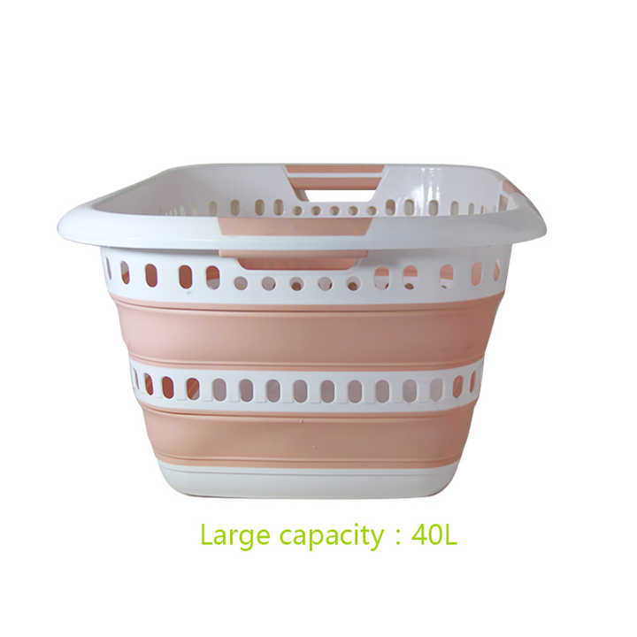 Perfect Space Saving Premium Quality Basket Collapsible Plastic Laundry Basket Pop Up Storage Organizer