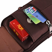 Crossbody Bag First Layer Vintage Waist Pack Perfect for Protecting Cell Phones, Cigarettes and Lighters(Bulk 3 Sets)