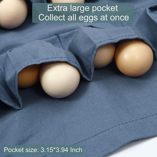 Egg Gathering Collection Apron, Poultry Farming Use, Chicken Duck Goose Egg Collecting Handy Tool, Multi Pocket Clothes, Egg Holding Apron, Chicken House Good Helper, Good Assistant