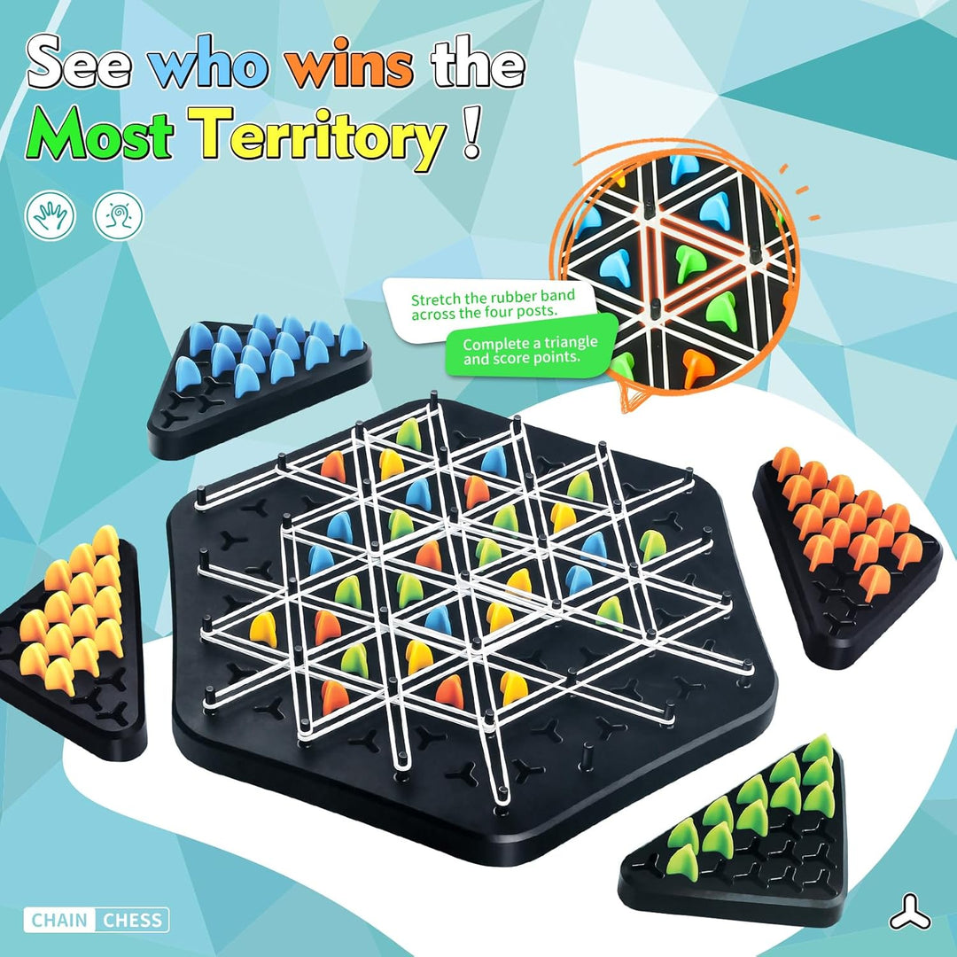 Chain Triangle Chess Educational Desktop Game for Parent-Child Interaction