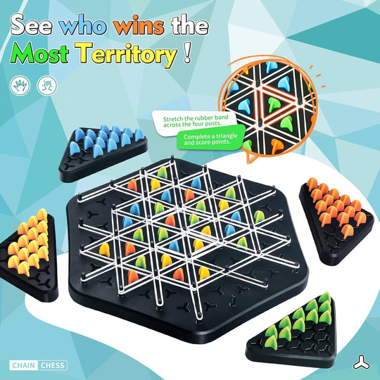 Chain Triangle Chess Educational Desktop Game for Parent-Child Interaction