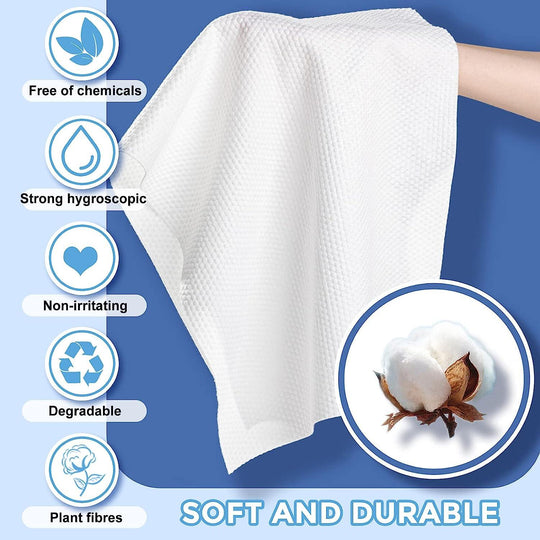 High Quality Cotton Compressed Towel Tablets Travel Towels Disposable Large Reusable(Bulk 3 Sets)