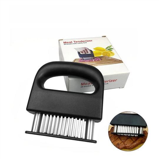 Meat Tenderizer Tool with 48 Stainless Steel Needle Blades