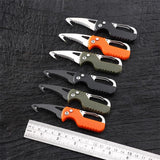 EDC Pocket Folding Knife Keychain Knives, Box Seatbelt Cutter, Rescue EDC Gadget, Key Chains for Women Men Everyday Carry