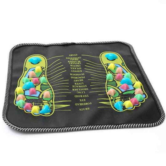 Reflexology Acupressure Mat Pad Massager Massage Foot Stone Foot Leg Pain Reliever