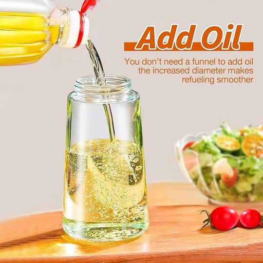 Oil Dispenser Bottle for Kitchen - 2 in 1 Olive Oil Dispenser and Oil Sprayer - 470ml(Bulk 3 Sets)