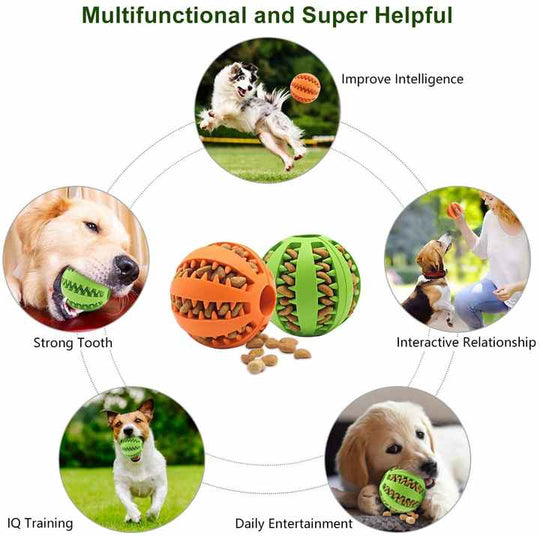 Cute Puppy Puzzle Teething Food Ball Toys(Bulk 3 Sets)