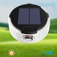 LED Solar Camping Lantern Portable Waterproof Solar USB Rechargeable Remote Control Indoor Outdoor Emergency Light Camping Light