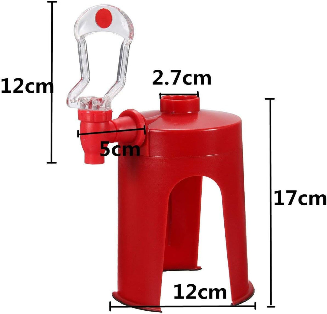 Portable Party Drinking Dispenser Juice Cola Soda Plastic Cold Drink Dispensers Beverage Bottle Dispenser (10 Pack)