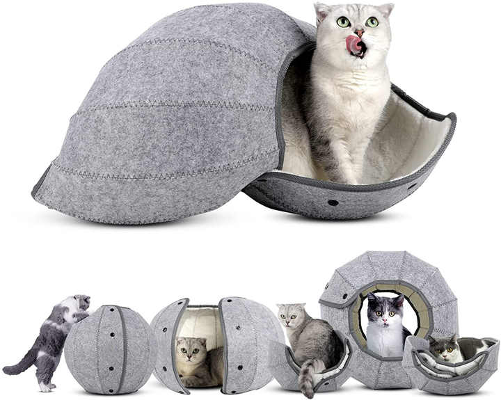 Cat tunnel foldable and durable household comfortable and scratch resistant nest for dog and cat