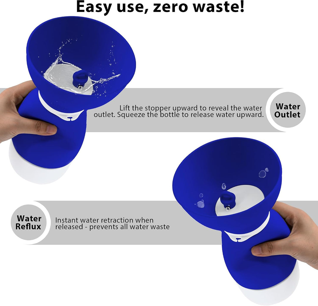 Portable Dog Water Bottle & Food Container - Leakproof Pink (MOQ 10 sets)