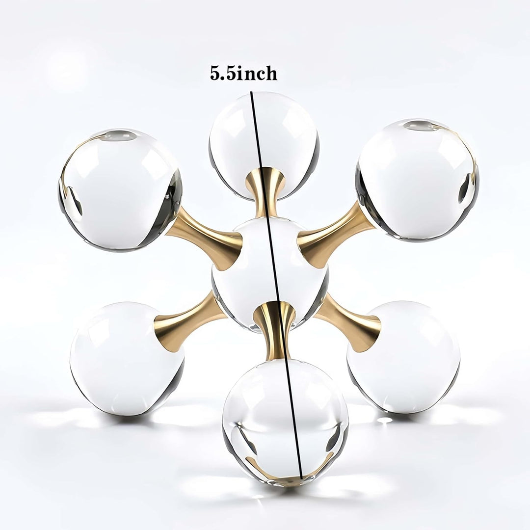 Golden Crystal Ball Home Decor for Modern Western House Decor (MOQ: 10 Sets)