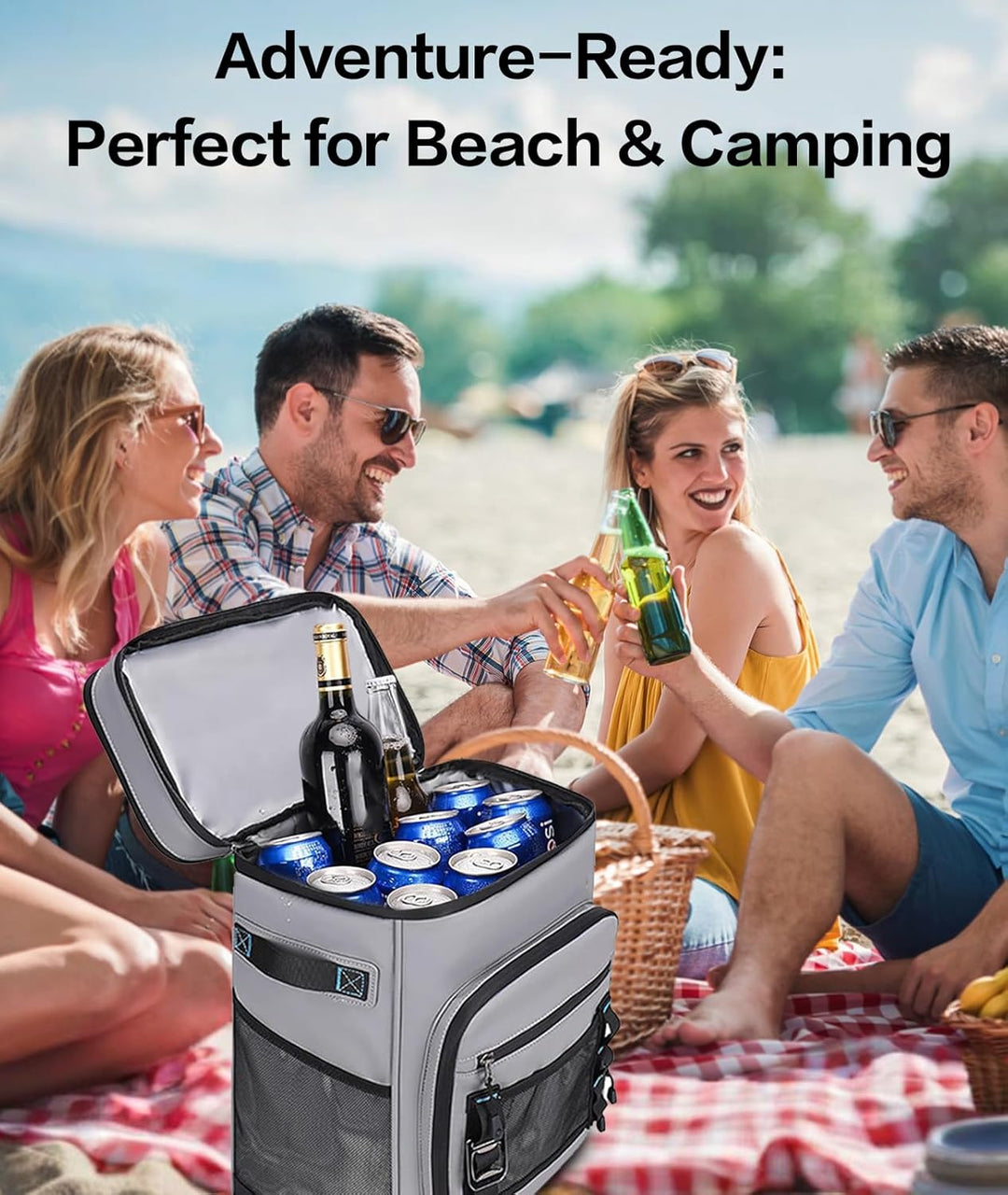 Waterproof Insulated Cooler Backpack Insulated Leakproof Thermal Cooler (MOQ 10 Sets)