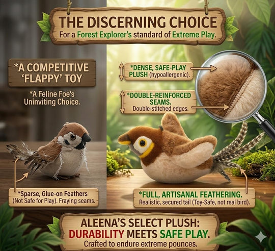 Chirping Toys Touch Activated Flapping Wings Sparrow Interactive Smart Cat Toys USB Exercise Pet Toys