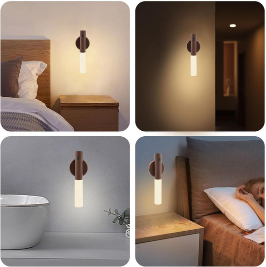 Portable Wireless Magnetic USB Rechargeable Smart Indoor Sensor Control Wall Induction Lamps (MOQ 10 Sets)