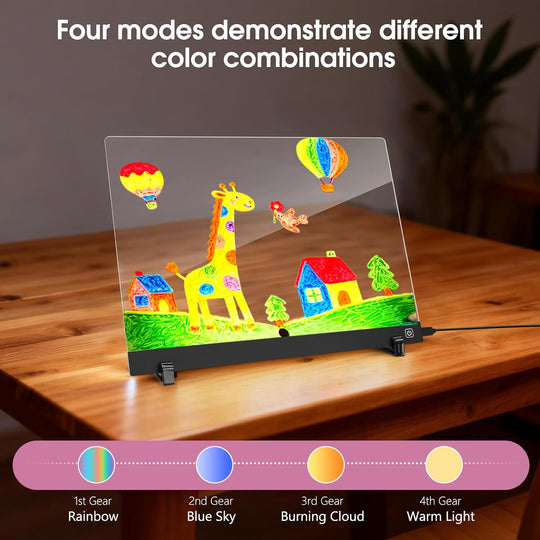 Creative Acrylic Luminous LED Message Board Light Up