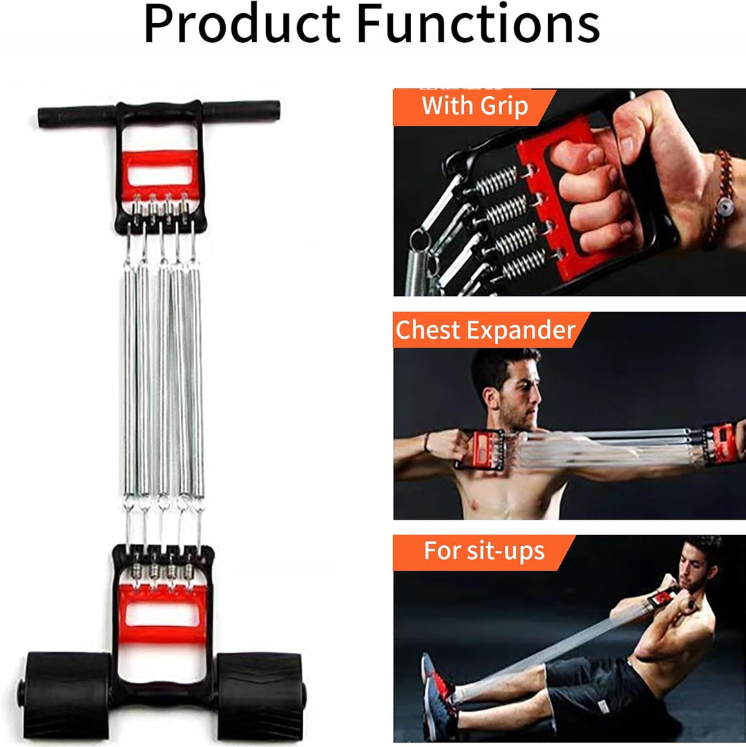 3 in 1 Chest Clip Muscle Pedal Spring Chest Expander , Pedal Puller (MOQ 10 Sets)